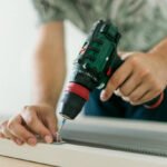 Close up of Man doing renovation work at home