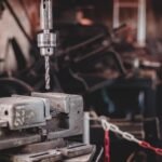 Taladro de Columna en un taller